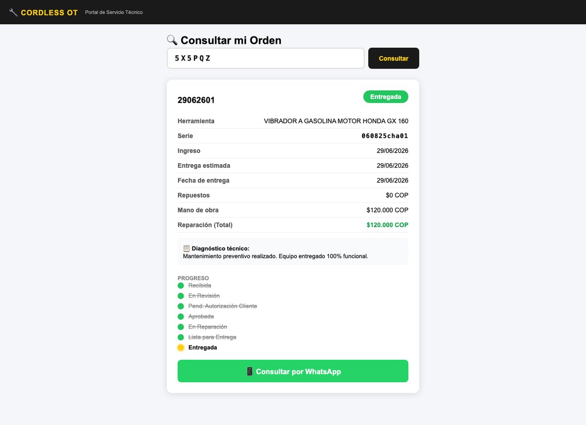 Consulta de orden con seguimiento